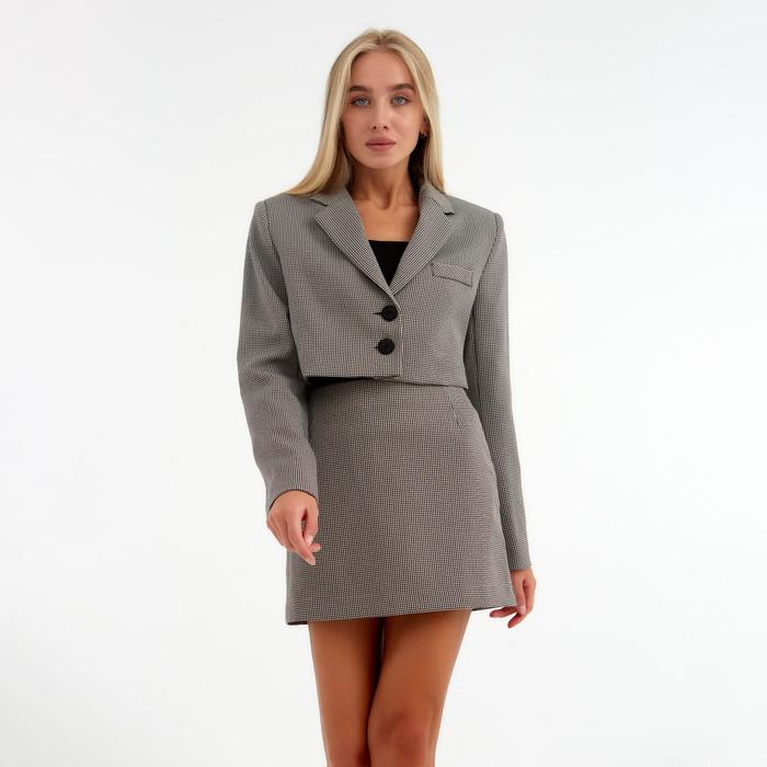 Пиджак женский укороченный MIST р. 42, коричневый
Пиджак женский укороченный MIST р. 42, коричневый