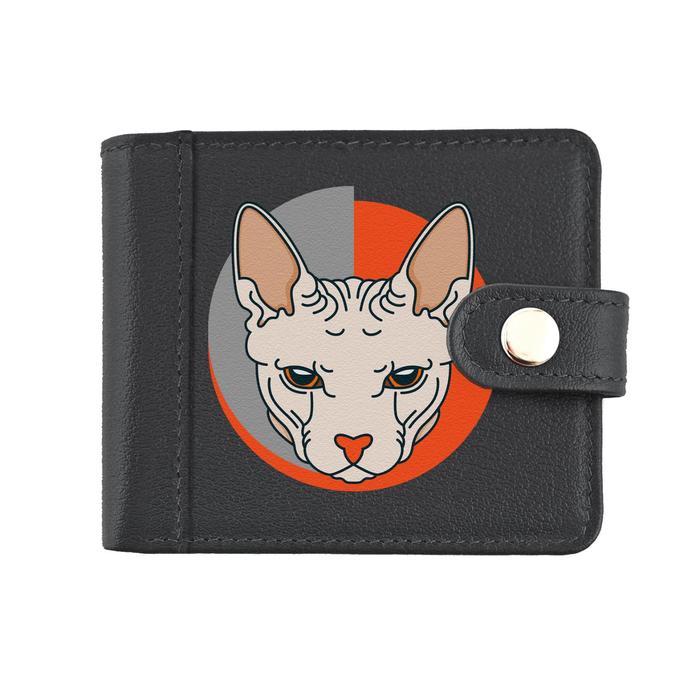 Кошелек комбинированный с обработанными краями "Кот Сфинкс", черный черная вставка
Кошелек комбинированный с обработанными краями "Кот Сфинкс", черный черная вставка