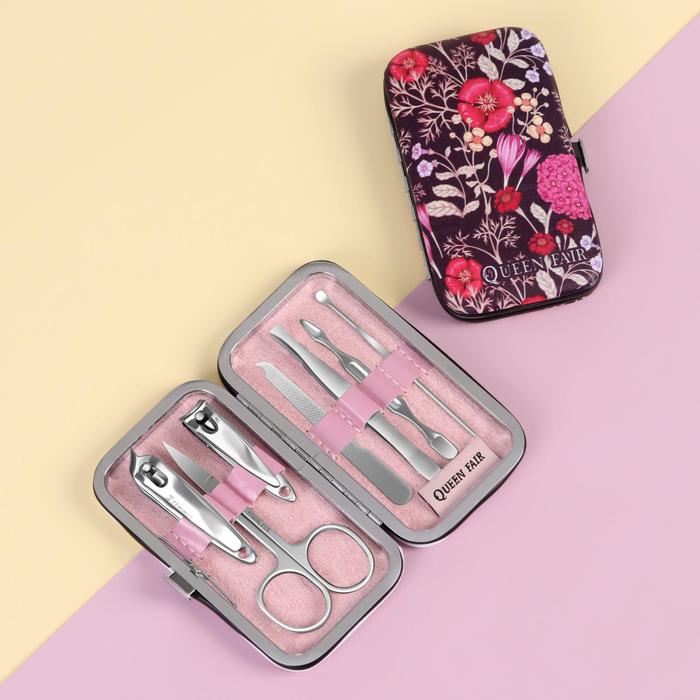 Набор маникюрный «Цветочная фантазия», 7 предметов, в футляре, в PVC - чехле
Набор маникюрный «Цветочная фантазия», 7 предметов, в футляре, в PVC - чехле