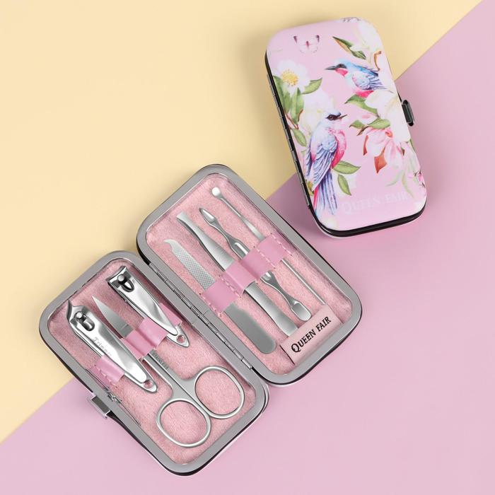 Набор маникюрный «Нежность», 7 предметов, в футляре 
Набор маникюрный «Нежность», 7 предметов, в футляре