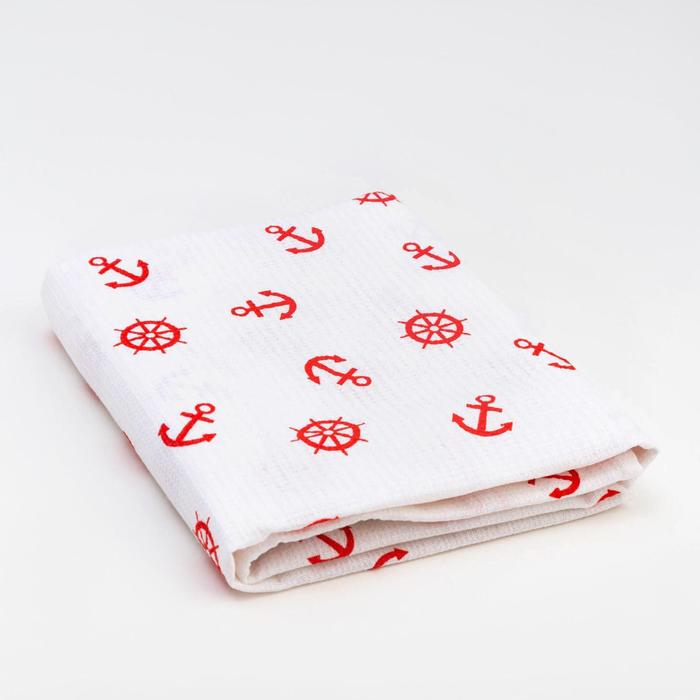 Полотенце вафельное банное Экономь и Я "Якоря" 80х150 см, цв.красный, 150 гр/м2, 100% хл 
Полотенце вафельное банное Экономь и Я "Якоря" 80х150 см, цв.красный, 150 гр/м2, 100% хл