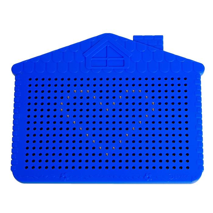 фото Планшет обучающий «магнитное рисование», цвет синий, 375 отверстий эврики