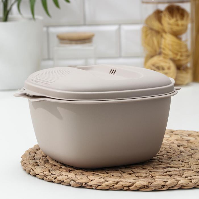 Кастрюля для СВЧ-печи, 2,5 л, цвет капучино
Кастрюля для СВЧ-печи, 2,5 л, цвет капучино