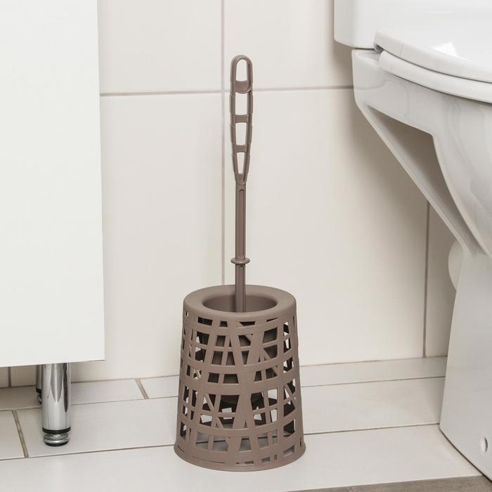 Ёрш для унитаза с подставкой «ХАОС», 13,5×13,5×41 см, цвет французский серый
Ёрш для унитаза с подставкой «ХАОС», 13,5×13,5×41 см, цвет французский серый