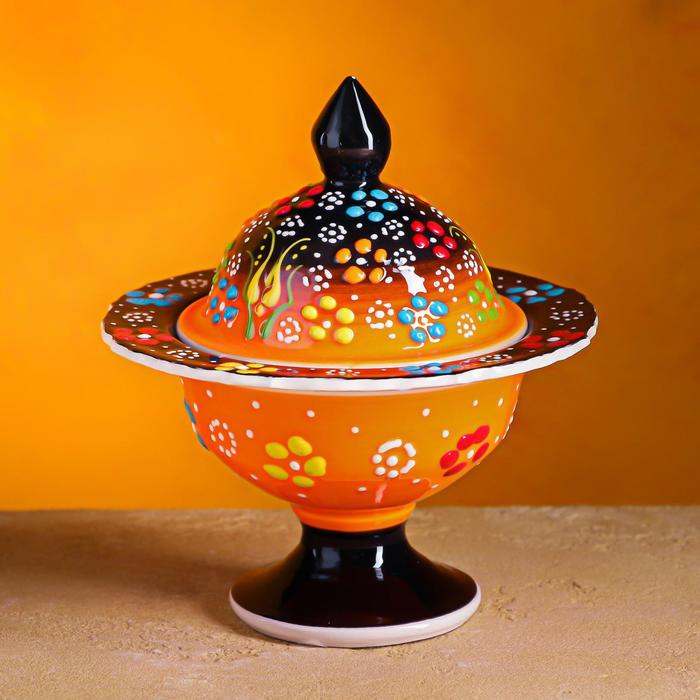 Сахарница на ножке "Рельеф оранжевый" 0,15 л
Сахарница на ножке "Рельеф оранжевый" 0,15 л