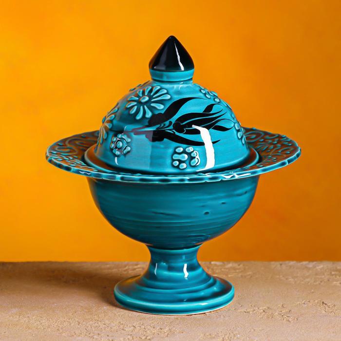 Сахарница на ножке "Бирюза" средняя, 0,18 л
Сахарница на ножке "Бирюза" средняя, 0,18 л