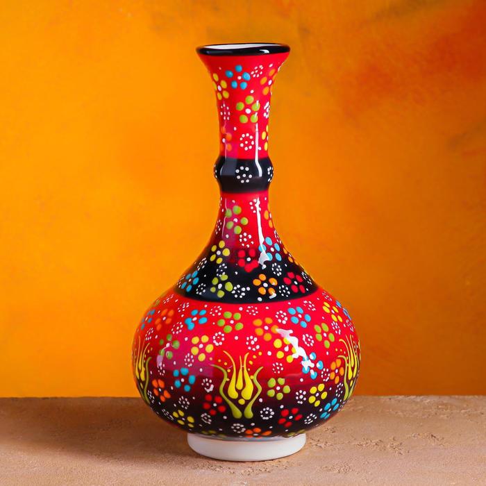 Ваза "Рельеф красный" 20 см 
Ваза "Рельеф красный" 20 см