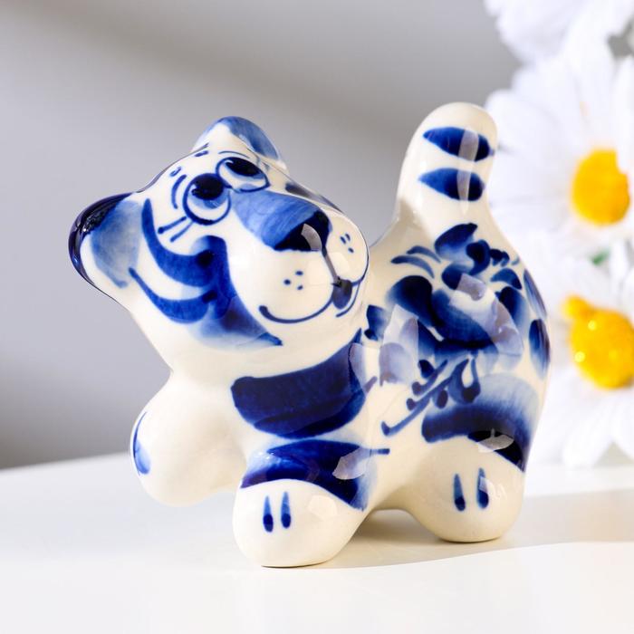 Тигр "Гоша", 7х7 см, гжель
Тигр "Гоша", 7х7 см, гжель