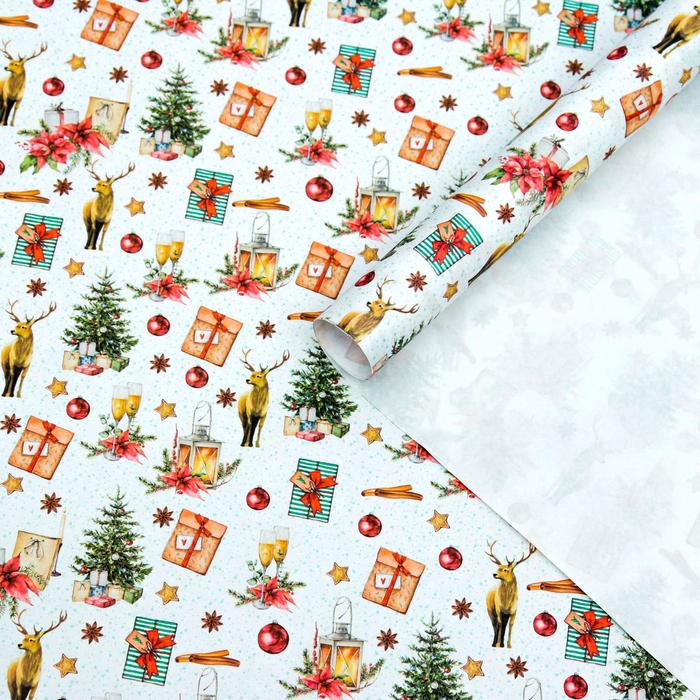 Бумага упаковочная крафт "Олени", 50 х 70 см
Бумага упаковочная крафт "Олени", 50 х 70 см