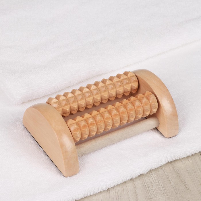 Массажёр для ног «Барабан», 2 ролика с шипами, деревянный, 14,5 × 10 × 5,5 см 
Массажёр для ног «Барабан», 2 ролика с шипами, деревянный, 14,5 × 10 × 5,5 см