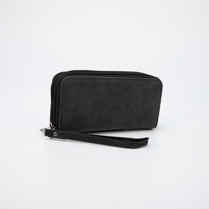 Кошелёк женский, 4 отдела на молнии, цвет чёрный
Кошелёк женский, 4 отдела на молнии, цвет чёрный