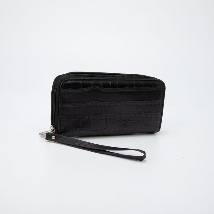 Кошелёк женский, 4 отдела на молнии, цвет чёрный
Кошелёк женский, 4 отдела на молнии, цвет чёрный