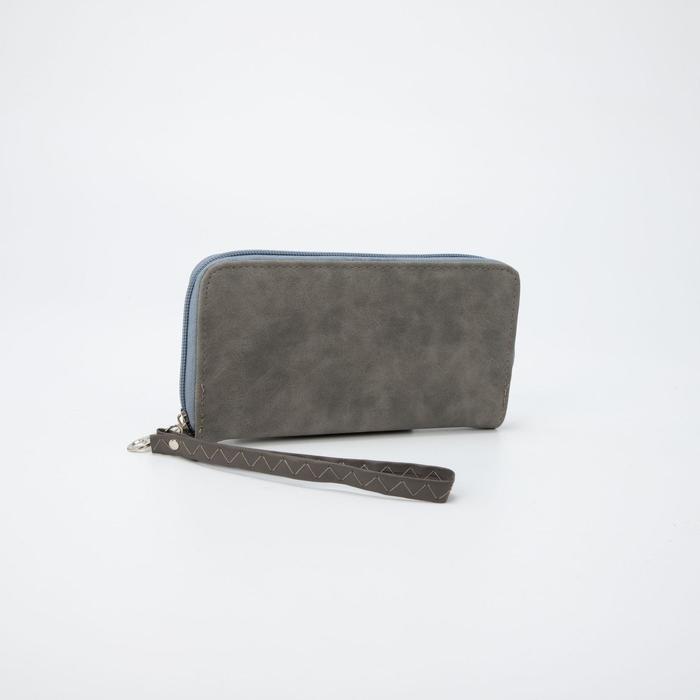 Кошелёк на молнии, с ручкой, цвет серый
Кошелёк на молнии, с ручкой, цвет серый