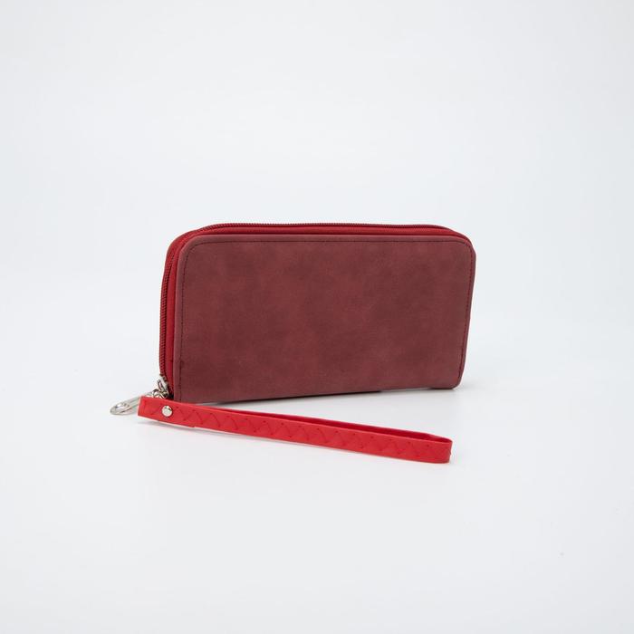 Кошелёк женский, 3 отдела на молнии, цвет бордовый
Кошелёк женский, 3 отдела на молнии, цвет бордовый