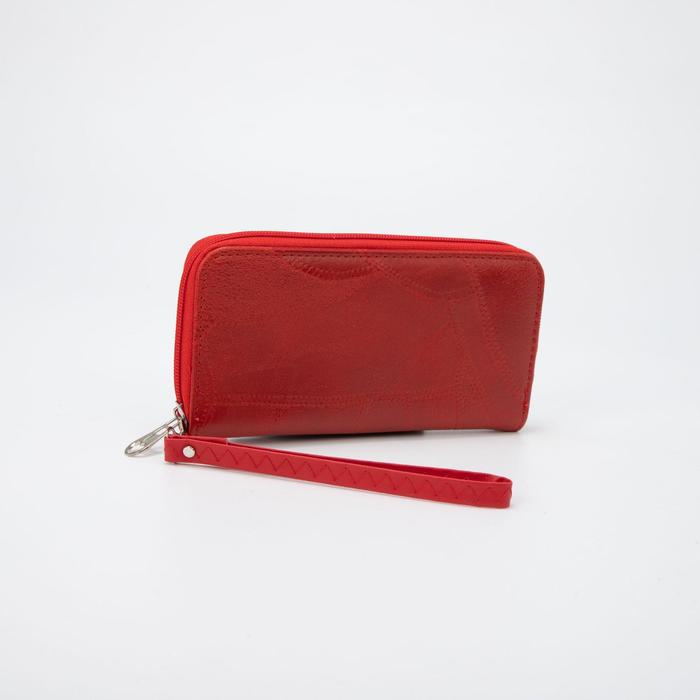 Кошелёк женский, 3 отдела на молнии, цвет красный
Кошелёк женский, 3 отдела на молнии, цвет красный