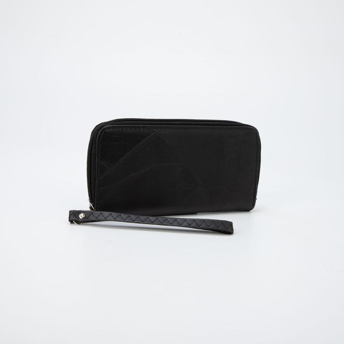 Кошелёк на молнии, с ручкой, цвет чёрный
Кошелёк на молнии, с ручкой, цвет чёрный