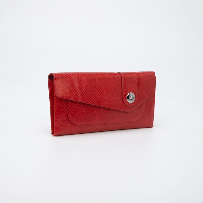 Кошелёк женский, 2 отдела на магнитах, цвет красный
Кошелёк женский, 2 отдела на магнитах, цвет красный