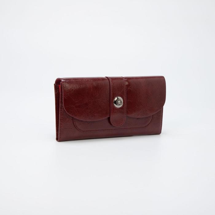 Кошелёк женский, 2 отдела на магнитах, цвет бордовый
Кошелёк женский, 2 отдела на магнитах, цвет бордовый
