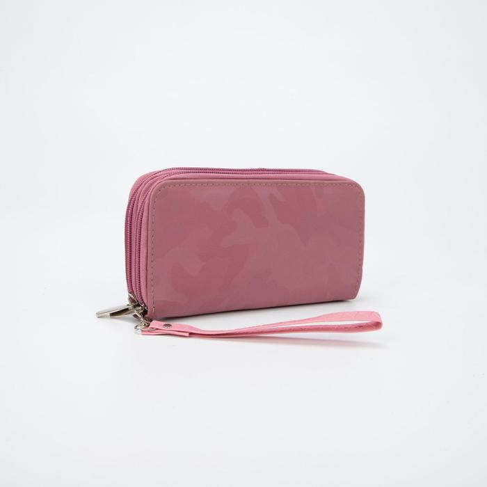 Кошелёк женский, 4 отдела на молнии, цвет розовый
Кошелёк женский, 4 отдела на молнии, цвет розовый