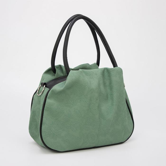 Сумка-тоут, отдел на молнии, наружный карман, длинный ремень, цвет зелёный
Сумка-тоут, отдел на молнии, наружный карман, длинный ремень, цвет зелёный