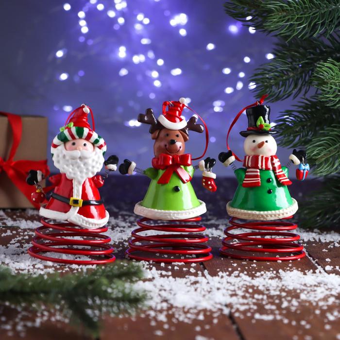 Украшение ёлочное "Новогодняя пружинка" персонажи 6х14 см, микс
Украшение ёлочное "Новогодняя пружинка" персонажи 6х14 см, микс