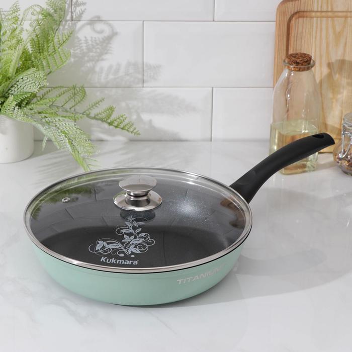 Сковорода Titanium pro, d=26 см, стеклянная крышка, антипригарное покрытие
Сковорода Titanium pro, d=26 см, стеклянная крышка, антипригарное покрытие