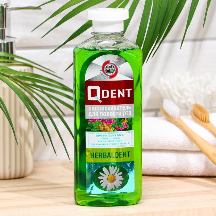 Ополаскиватель для полости рта Qdent Herbaldent, 300 мл
Ополаскиватель для полости рта Qdent Herbaldent, 300 мл