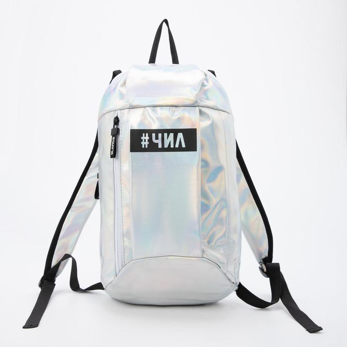 Рюкзак на молнии, цвет серебристый
Рюкзак на молнии, цвет серебристый