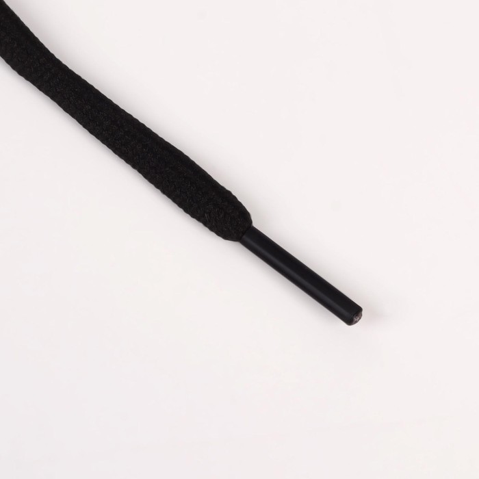 фото Шнурки для обуви, пара, круглые, d = 5 мм, 90 см, цвет чёрный onlitop