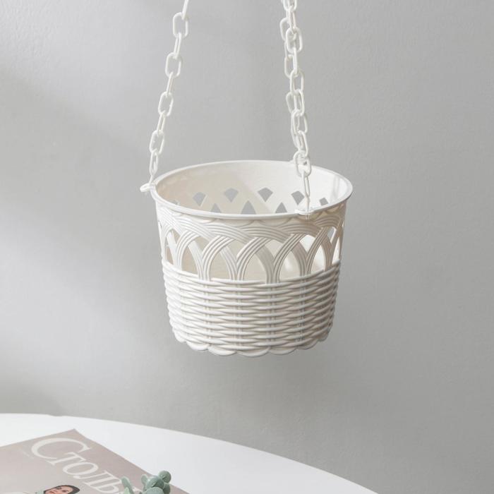 Кашпо подвесное «Фазенда», 15×12 см, цвет белый
Кашпо подвесное «Фазенда», 15×12 см, цвет белый