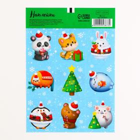 Наклейки бумажные «Дружочки», c раскраской на обороте, 11 × 15,5 см 
Наклейки бумажные «Дружочки», c раскраской на обороте, 11 × 15,5 см