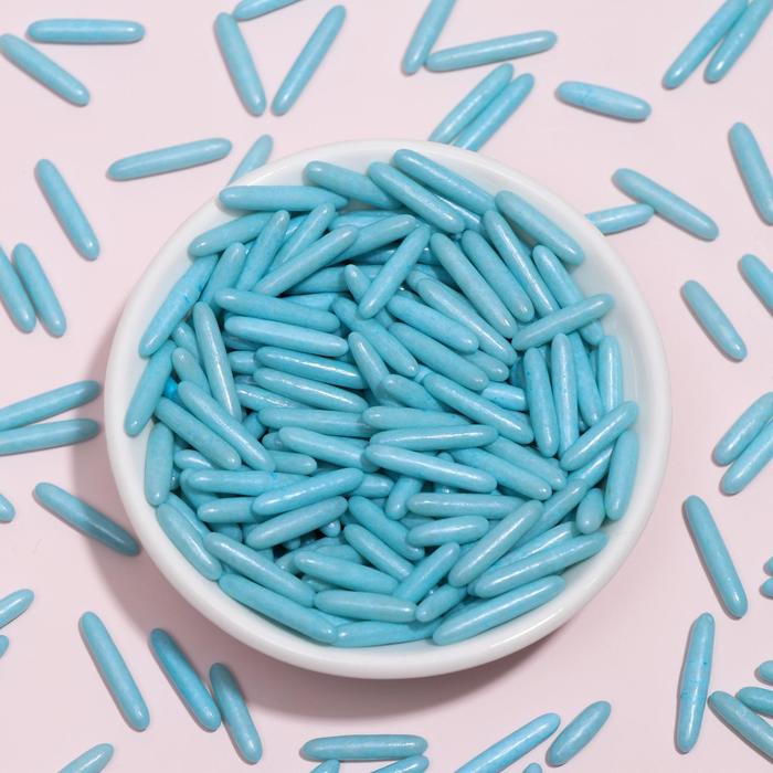 Кондитерская посыпка, палочки зеркальные, голубые, 50 г
Кондитерская посыпка, палочки зеркальные, голубые, 50 г