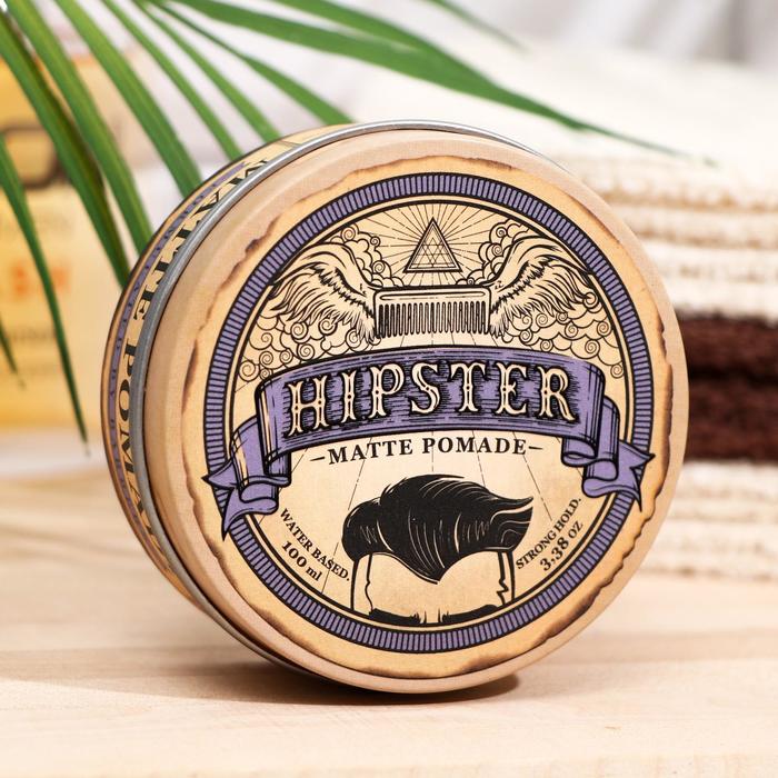 Помада для укладки волос Hipster Matte Pomade, матовая, 100 мл
Помада для укладки волос Hipster Matte Pomade, матовая, 100 мл