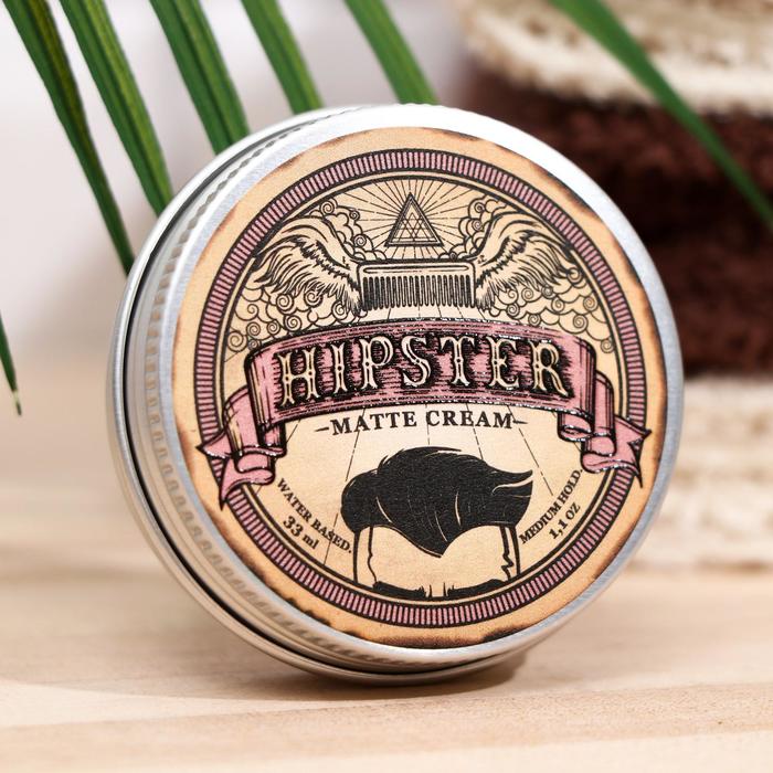 Крем-помада для укладки волос Hipster Matte Cream, матовая, 33 мл
Крем-помада для укладки волос Hipster Matte Cream, матовая, 33 мл