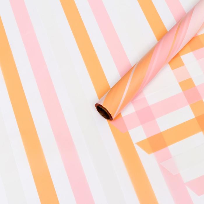 Пленка матовая "Радуга", белый-розовый-персиковый, 0,58 х 10 м
Пленка матовая "Радуга", белый-розовый-персиковый, 0,58 х 10 м