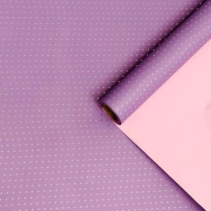 Пленка матовая "Точки", глициния-розовый, 0,58 х 10 м
Пленка матовая "Точки", глициния-розовый, 0,58 х 10 м