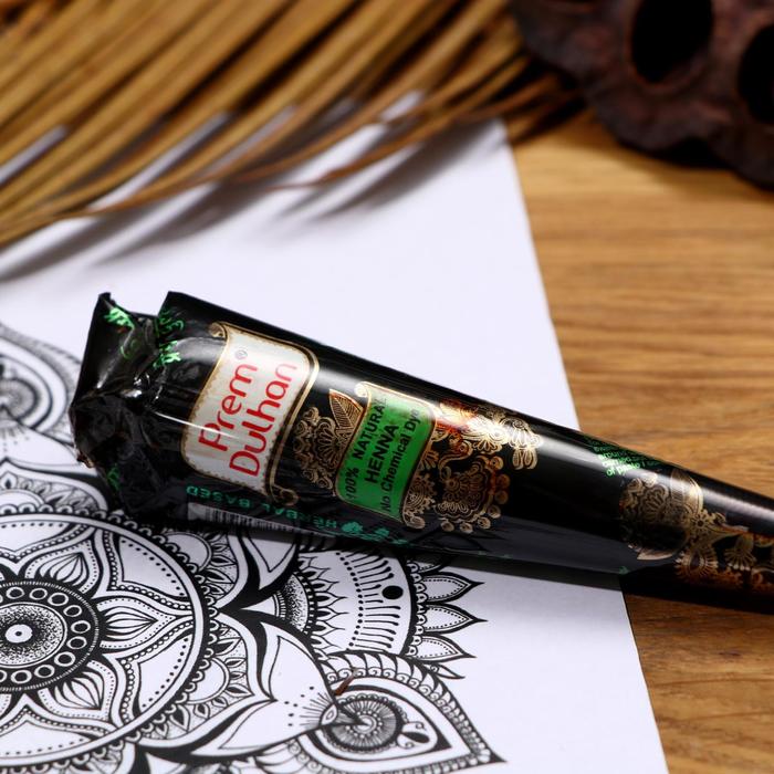 Хна для мехенди Прем Дулхан коричневый, в чёрной упаковке
Хна для мехенди Прем Дулхан коричневый, в чёрной упаковке