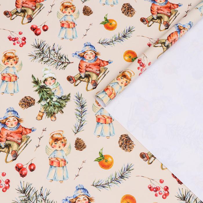 Бумага упаковочная глянцевая "Новогодняя суматоха", 70 х 100 см
Бумага упаковочная глянцевая "Новогодняя суматоха", 70 х 100 см