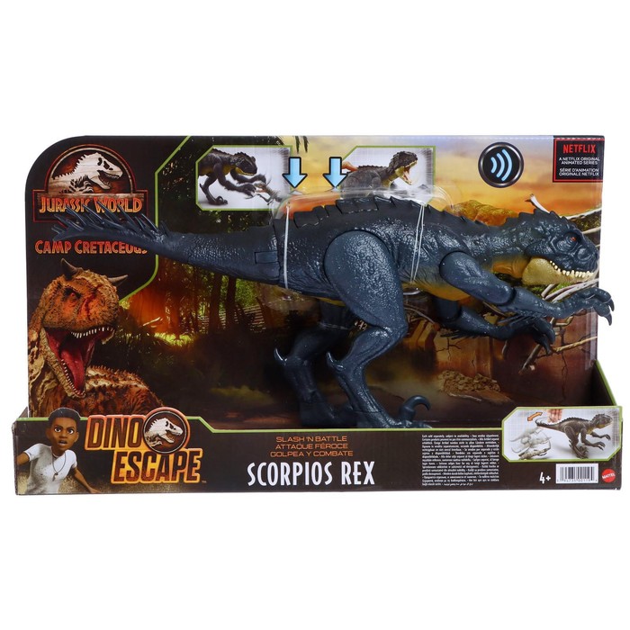Фигурка Мир Юрского периода «Хлопающий Скорпион-рекс»
Фигурка Мир Юрского периода «Хлопающий Скорпион-рекс»