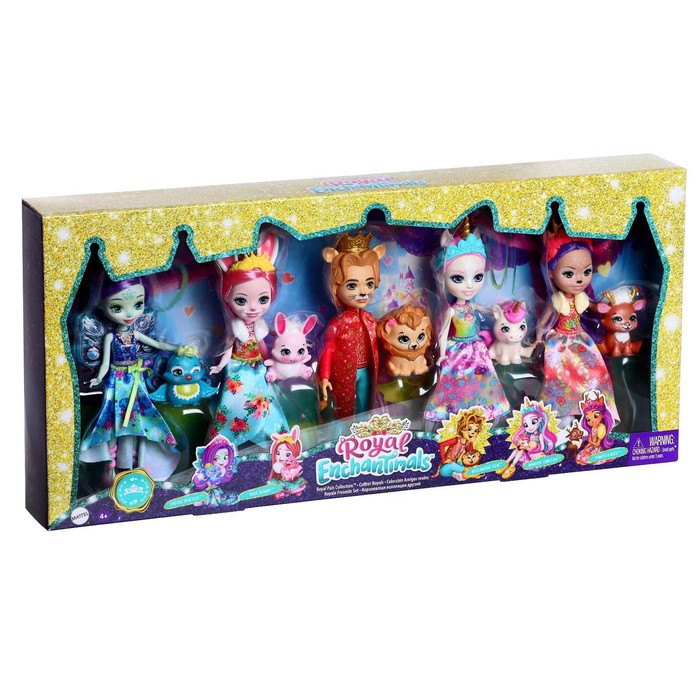Набор из 5 кукол Энчантималс «Королевские друзья», с питомцами
Набор из 5 кукол Энчантималс «Королевские друзья», с питомцами