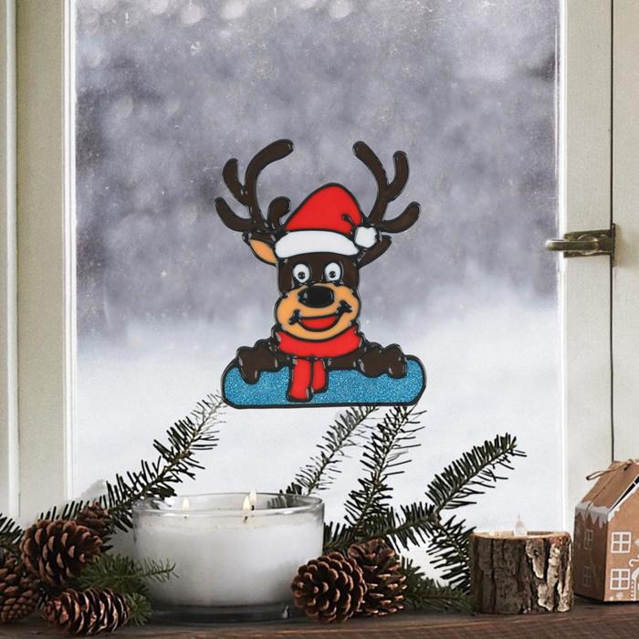 Наклейка на стекло «Олень», 10 х 12.7 см
Наклейка на стекло «Олень», 10 х 12.7 см