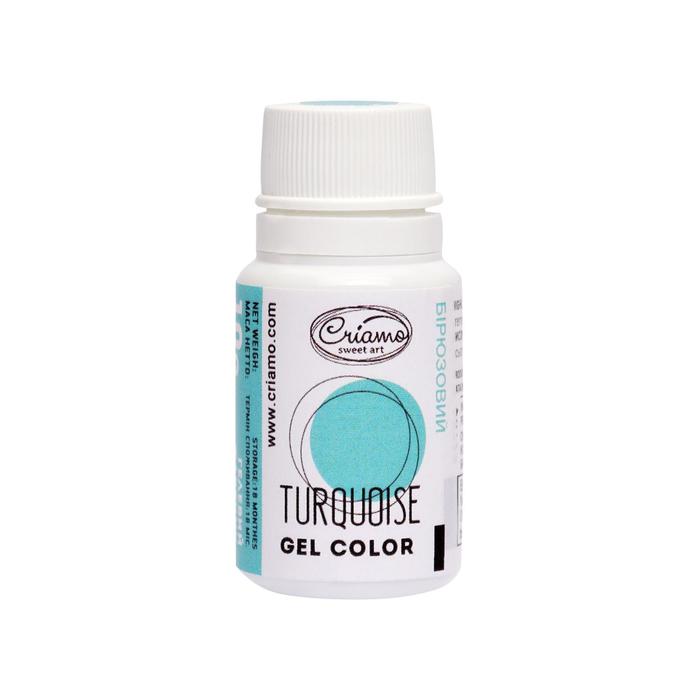 Гелевый водорастворимый краситель пищевой супермини "Criamo", Бирюзовый, 10 г
Гелевый водорастворимый краситель пищевой супермини "Criamo", Бирюзовый, 10 г