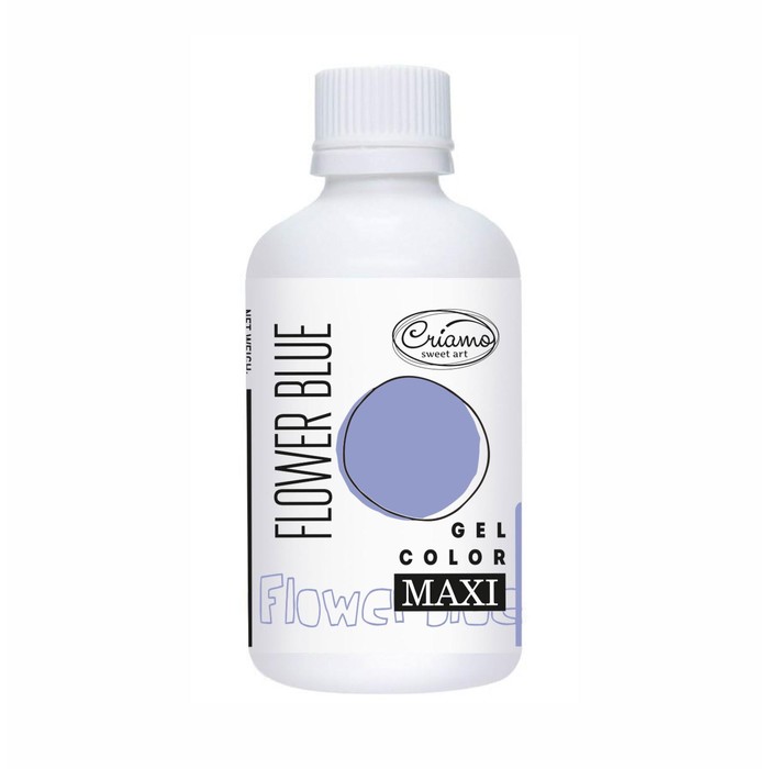 Гелевый краситель пищевой макси "Criamo", Голубой Цветочный, 125 г
Гелевый краситель пищевой макси "Criamo", Голубой Цветочный, 125 г