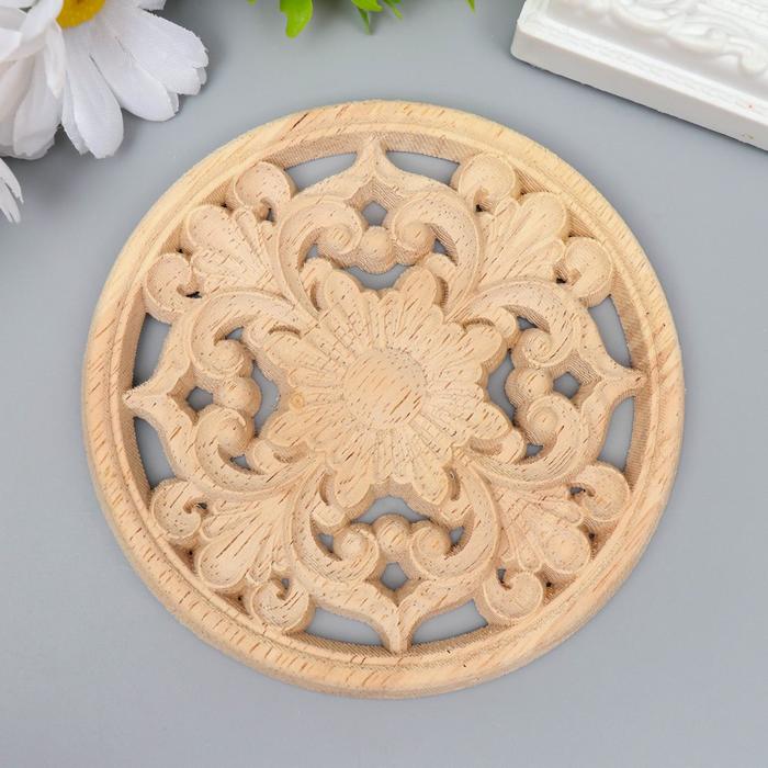 Заготовка для росписи дерево "Круглый элемент - Цветок" В4 10х10 см
Заготовка для росписи дерево "Круглый элемент - Цветок" В4 10х10 см