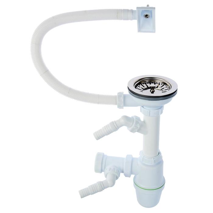 Сифон для мойки Akvater, 3 1/2" х 40 мм, прямоуг. перелив, два отвода для стиральной машины
Сифон для мойки Akvater, 3 1/2" х 40 мм, прямоуг. перелив, два отвода для стиральной машины