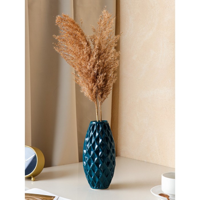 Ваза керамическая "Евро", настольная, рифлёная, изумруд, 22 см
Ваза керамическая "Евро", настольная, рифлёная, изумруд, 22 см