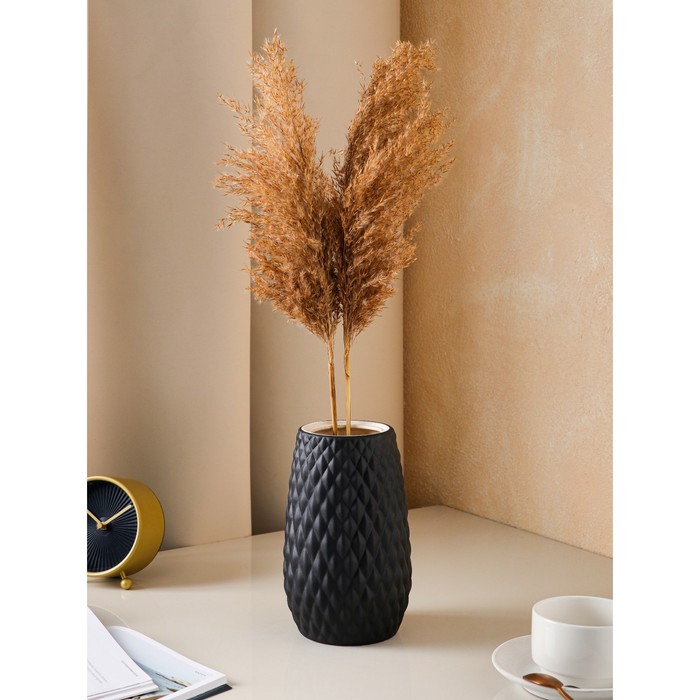 Ваза керамическая "Ананас", настольная, декоративная, интерьерная, матовая, чёрная, 21 см
Ваза керамическая "Ананас", настольная, декоративная, интерьерная, матовая, чёрная, 21 см