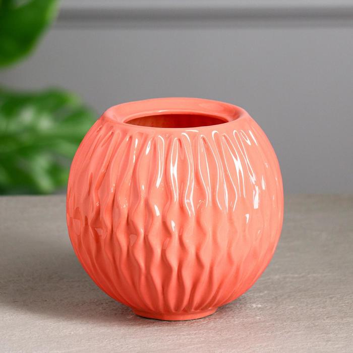 Ваза керамическая "Шарик", настольная, розовая, 14 см
Ваза керамическая "Шарик", настольная, розовая, 14 см