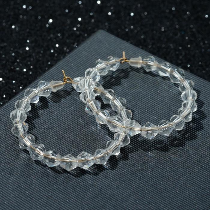 Серьги-кольца "Чистота" с кристаллами треугольники, цвет белый, d=4,5
Серьги-кольца "Чистота" с кристаллами треугольники, цвет белый, d=4,5