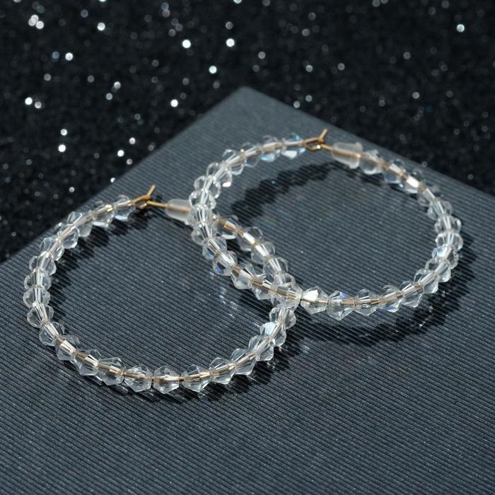 Серьги-кольца "Чистота" с кристаллами мини, цвет белый, d=4,5
Серьги-кольца "Чистота" с кристаллами мини, цвет белый, d=4,5